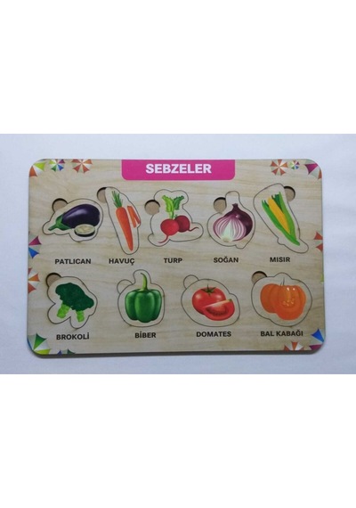 Ahşap Puzzle 10'lu Set Eğitici Oyuncak