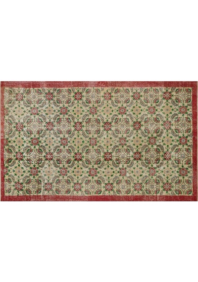 Klasik Modern Vintage Eskitme El Dokuma Halı 171 X 278 Cm 8860
