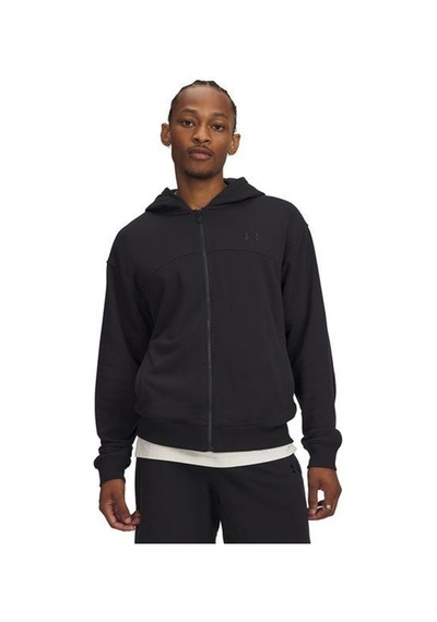 Under Armour Rival Lightweight Erkek Siyah Kapüşonlu Ceket Siyah