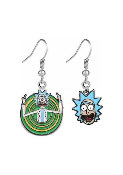 Herşey Nota Rick And Morty Küpe Çok Renkli