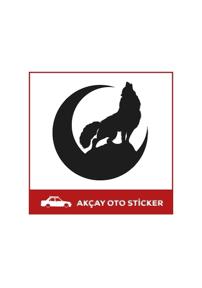 Allah Türkü Korusun Sticker Kurt Sticker Oto Sticker Türk Sticker