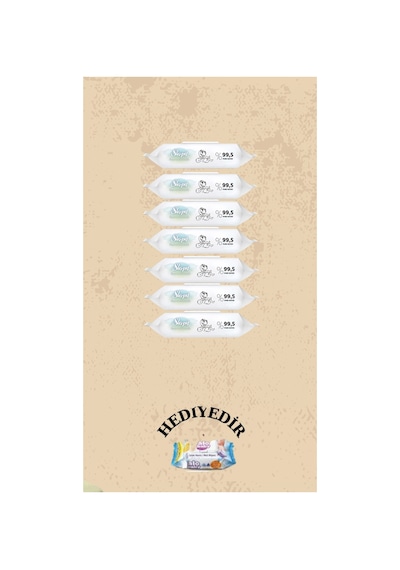Sleepy Bio Natural Yenidoğan Islak Bebek Bakım Havlusu 7x40 280 Yaprak