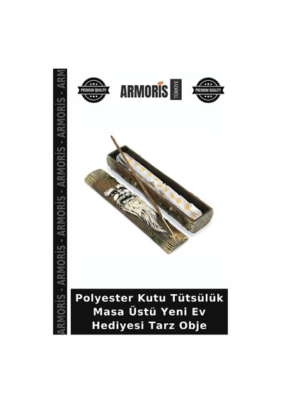 Polyester Kutu Tütsülük Masa Üstü Yeni Ev Hediyesi Tarz Obje