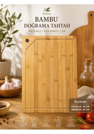 Bambu Kesme Tahtası 36x26