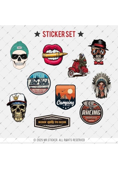 Bdls28 Küçük Boy 10lu Sticker Seti