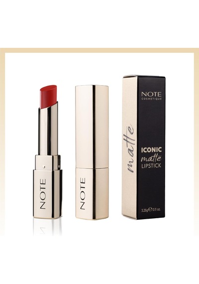 Cosmetics Iconic Matte Lipstick 111 Fearless Kalıcı Mat Ruj, Kırmızı Çok Renkli