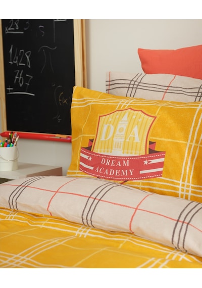 Karaca Home Young Bts Academy Sarı %100 Pamuk Tek Kişilik Nevres