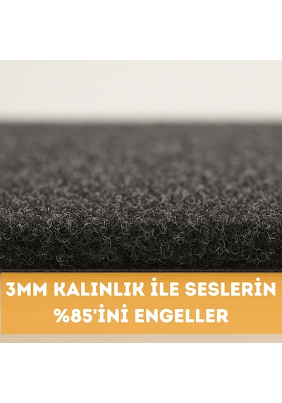 Kendinden Yapışkanlı Kapı Kaplama Oto Zemin Dayanıklı 3mm Antrasit