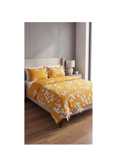 %100 Pamuk Çift Kişilik Çiçekli Bağcıklı Nevresim Seti 220x200 Cm 2 Desenli + 2 Düz Beyaz Yastık Kılıfı Sarı - 909838824 Sarı %100 Pamuk Çift Kişilik Çiçekli Bağcıklı Nevresim Seti 220x200 Cm 2 Desenli + 2 Düz Beyaz Yastık Kılıfı Sarı - 909838824 Sarı