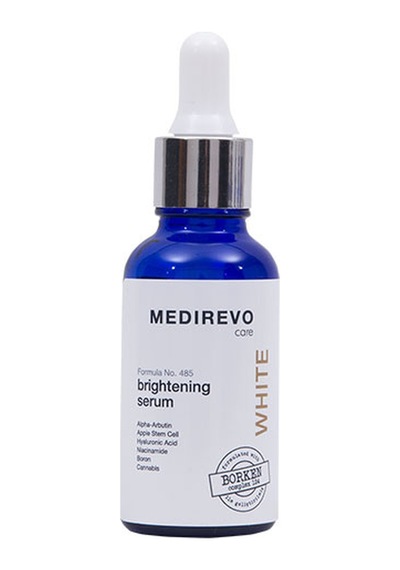 Medirevo Alpha-Arbutin Hyaluronik Asit Niacinamide Bor Kenevir Tohumu Yağı Kök Hücre D Vitaminli Brightening Serum 30 ML