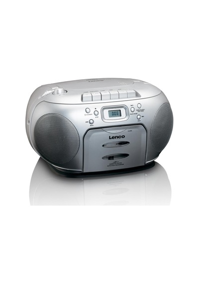 Lenco Scd-420 Sı - Taşınabilir Fm Radyo Cd Kaset Çalar Gümüş
