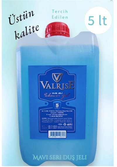 Valrise Duş Jeli 5 L