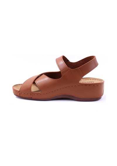 Dagoster Dza37-1810 Taba Günlük Ortopedik Kadın Sandalet