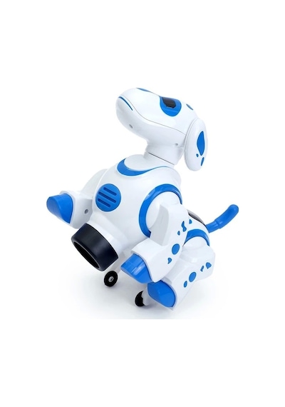 Pilli Işıklı Müzikli Robot Köpek 8203 - Mavi