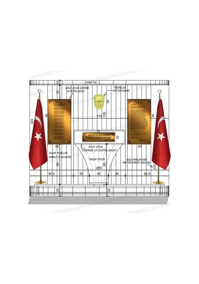 Atatürk Köşesi Seti Poz Model 01