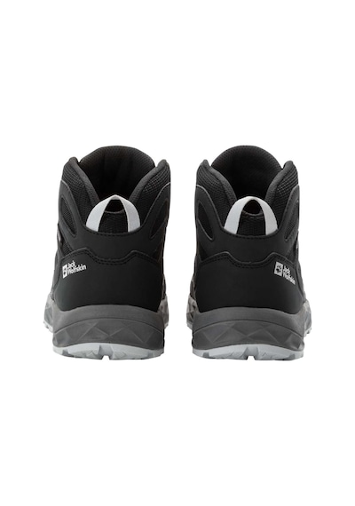 Jack Wolfskın Jack Wolfskin Woodland 2 Texapore Mid K Unisex Çocuk Gri Bot 6350 Antrasit