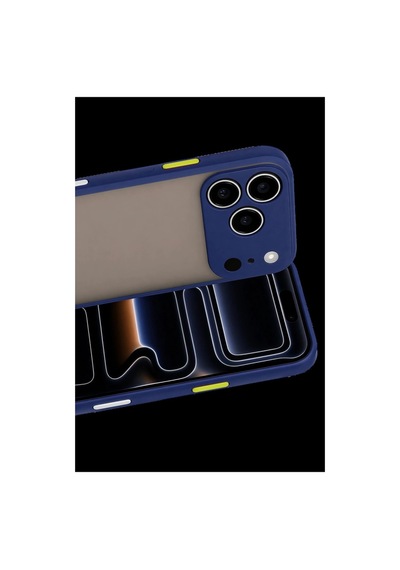 Apple iPhone Uyumlu,  17 Pro Max Kılıf Montreal Silikon Kapak - Lacivert