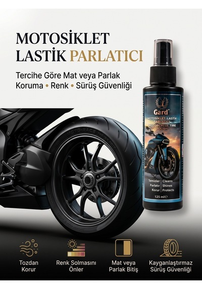 Gard Motosiklet Lastik Parlatıcı