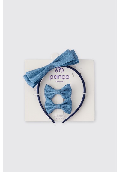 Panço Kız Bebek Taç Toka Seti 2522gb09018 Çok Renkli
