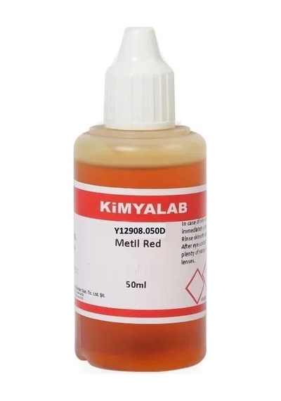 Kimyalab Metil Red - Metil Kırmızısı İndikatör Çözeltisi 50 ML