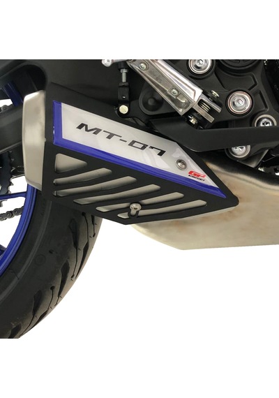 Gp Kompozit Yamaha Mt-07 2014-2021 Uyumlu Egzoz Koruma Kapağı Siyah Std