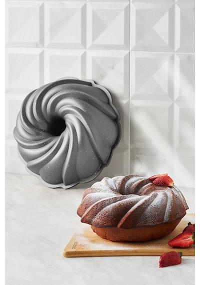 Karaca  Cake Pro Pare Döküm Kek Kalıbı Antrasit 24 cm