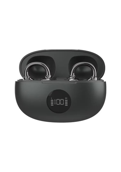 Linkage Lkb-42 Klipsli Açık Kulak Kablosuz Kulaklık - Ows Tasarım, Enc Gürültü Azaltma, Siri Destekli Led Ekranlı Bluetooth Kulaklık Siyah