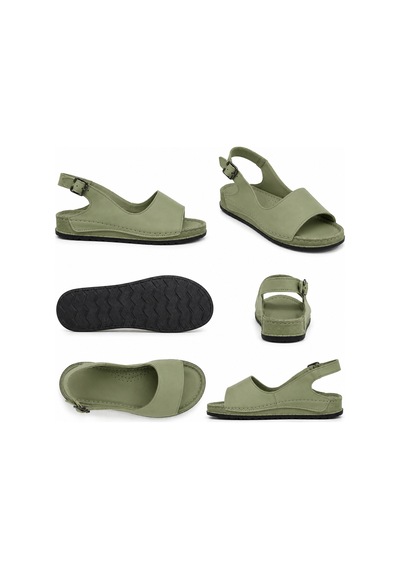 N Napa Shoe Np.306.avakado Deri Sandalet