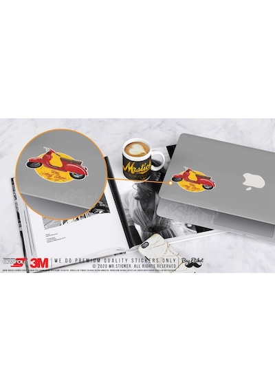 Vsp42 Kirmizi Scooter Sticker