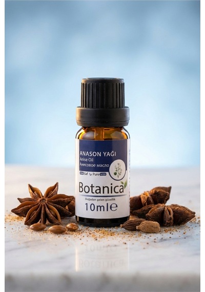 Botanica %100 Saf Anason Yağı Doğal Uçucu Aromaterapi Sindirim Destekleyici Ferahlatıcı Bitkisel 10 Ml 10 ML