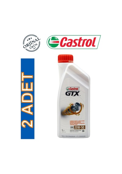 Castrol GTX LPG 20W-50 Motor Yağı 2 x 1 L