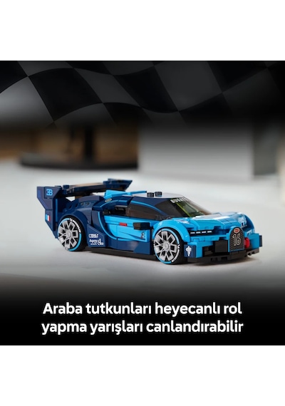 LEGO® Speed Champions Bugatti Vision GT Hiper Spor Araba 77253 - 9 Yaş ve Üzeri Çocuklar için Oyuncak Yapım Seti (284 P)