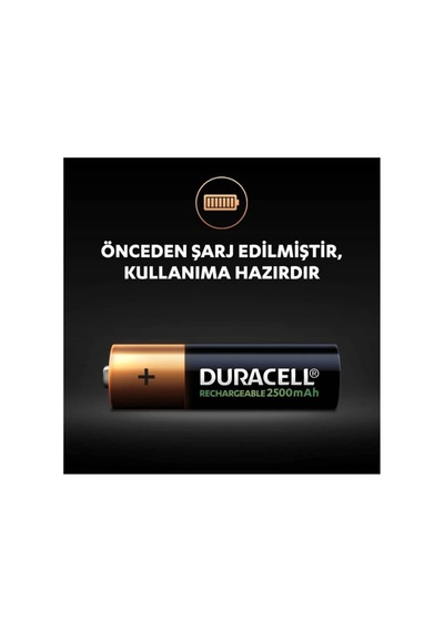 Duracell 2500 Mah Sarjlı Kalem Pıl 2 Lı