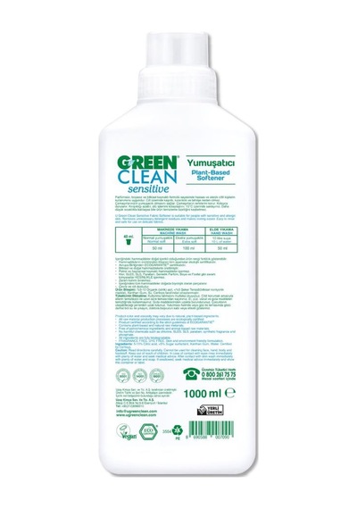 Sensitive Parfümsüz Bitkisel Yumuşatıcı 1000 Ml Diğer