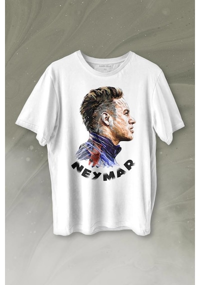 Neymar Jr 10 Psg Baskılı Tişört Unisex T-shirt 001