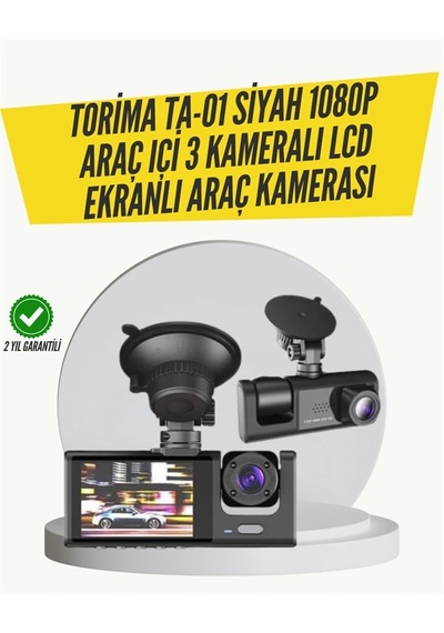 Zenvia Ta-01 3 Kameralı 1080p Araç Kamerası Siyah Znv2026