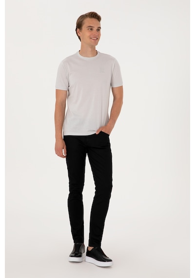 U.S. Polo Assn. Erkek Regular Fit Açık Gri Bisiklet Yaka Tişört 50300815-VR001