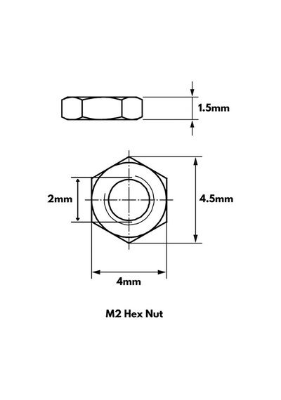 M2 Somun - 10 Adet