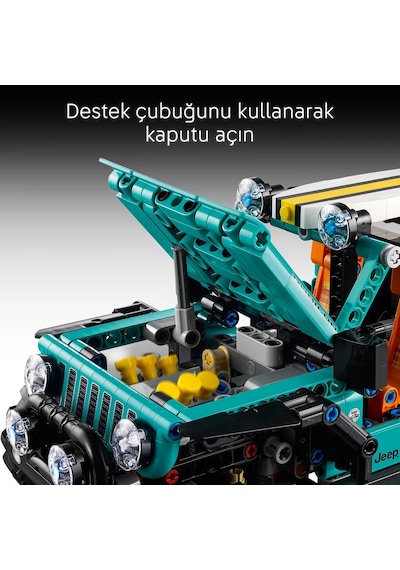 LEGO® Technic™ Jeep® Wrangler Rubicon SUV 42227 - 10 Yaş ve Üzeri Çocuklar için Ördek İçeren Oyuncak Yapım Seti (723 Parça)