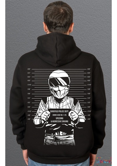 Bumeta Dunsfold Polis Departmanı Suçlu Sweatshirt Unisex Kapüşonlu Hoodie 001