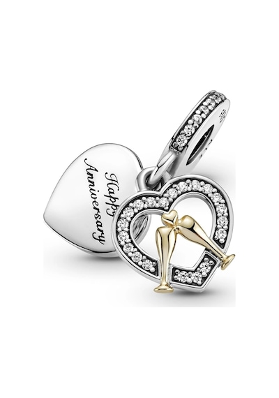Nur Silver Happy Anniversary Gümüş Charm Nur-bl00101