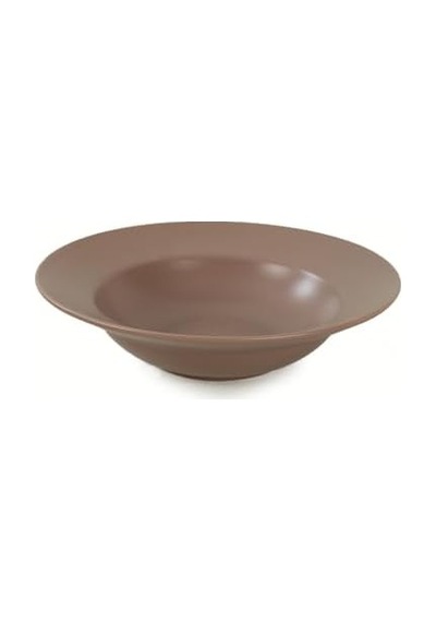 Mat Açık Taupe Makarna Tabağı 26 Cm 958 Açık Gri