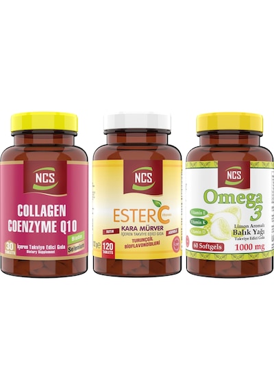 Ncs Collagen 30 Tablet + Ncs Ester C Vitamini 120 Tablet + Ncs Balık Yağı 60 Tablet