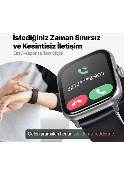 Ttec 2SW04 Tempus Pro 47 MM Amoled Ekranlı Dikdörtgen Kasa Akıllı Saat