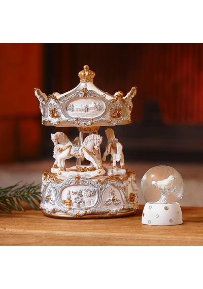 Karaca Home New Year Yeni Yıl Carousel Müzikli Hareketli Obje