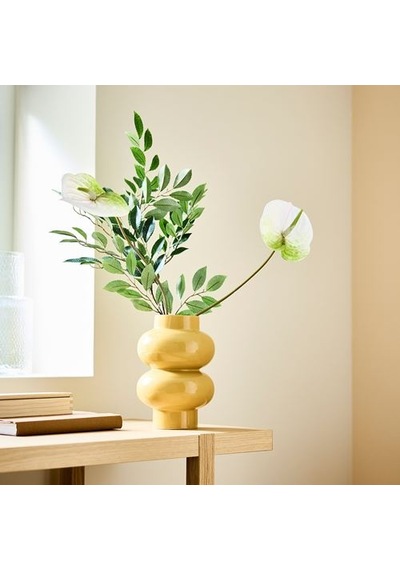 Ikea Smycka Yapay Çiçek, Beyaz, 66 Cm, İç-dış Mekan Anthurium