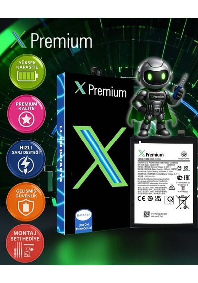 Xpremium Samsung Uyumlu A22 5g Sm-a226 Batarya Pil Süper Yüksek Kalite 5000 Mah