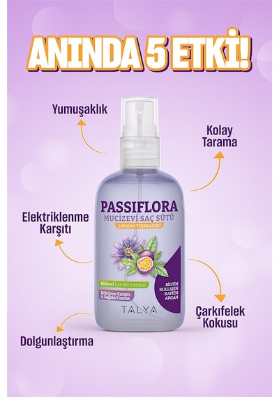 Talya Passiflora Mucizevi Saç Sütü -  Bitkisel İçerikliLipozom Teknolojisi Saç Uzatma Etkili Ve Dökülme Karşıtı 200 ML