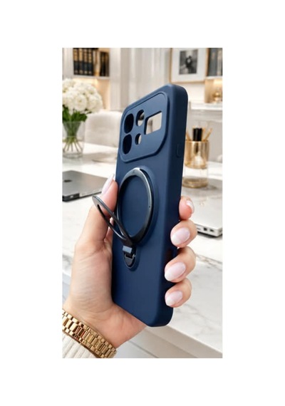 İnfinix Note 60 İle Uyumlu 360 Derece Dönebilen Kalın Metal Magsafe Halka Stantlı İçi Kadife Korumalı Ultra Lüx Premium Silikon Kılıf Lacivert İnfinix Note 60 İle Uyumlu 360 Derece Dönebilen Kalın Metal Magsafe Halka Stantlı İçi Kadife Korumalı Ultra Lüx Premium Silikon Kılıf Lacivert