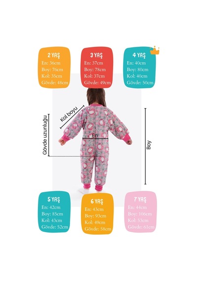 Babyhola 2-9 Yaş Kalın Elyaf Dolgulu 2.5 Tog Premium Kalite Çocuk Uyku Tulumu 23504 Fuşya